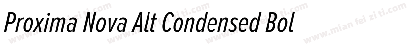 Proxima Nova Alt Condensed Bold字体转换